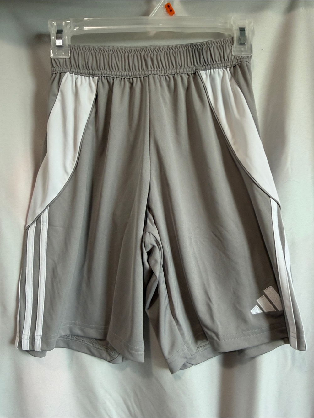 adidas Gray and White Athletic Women's Shorts